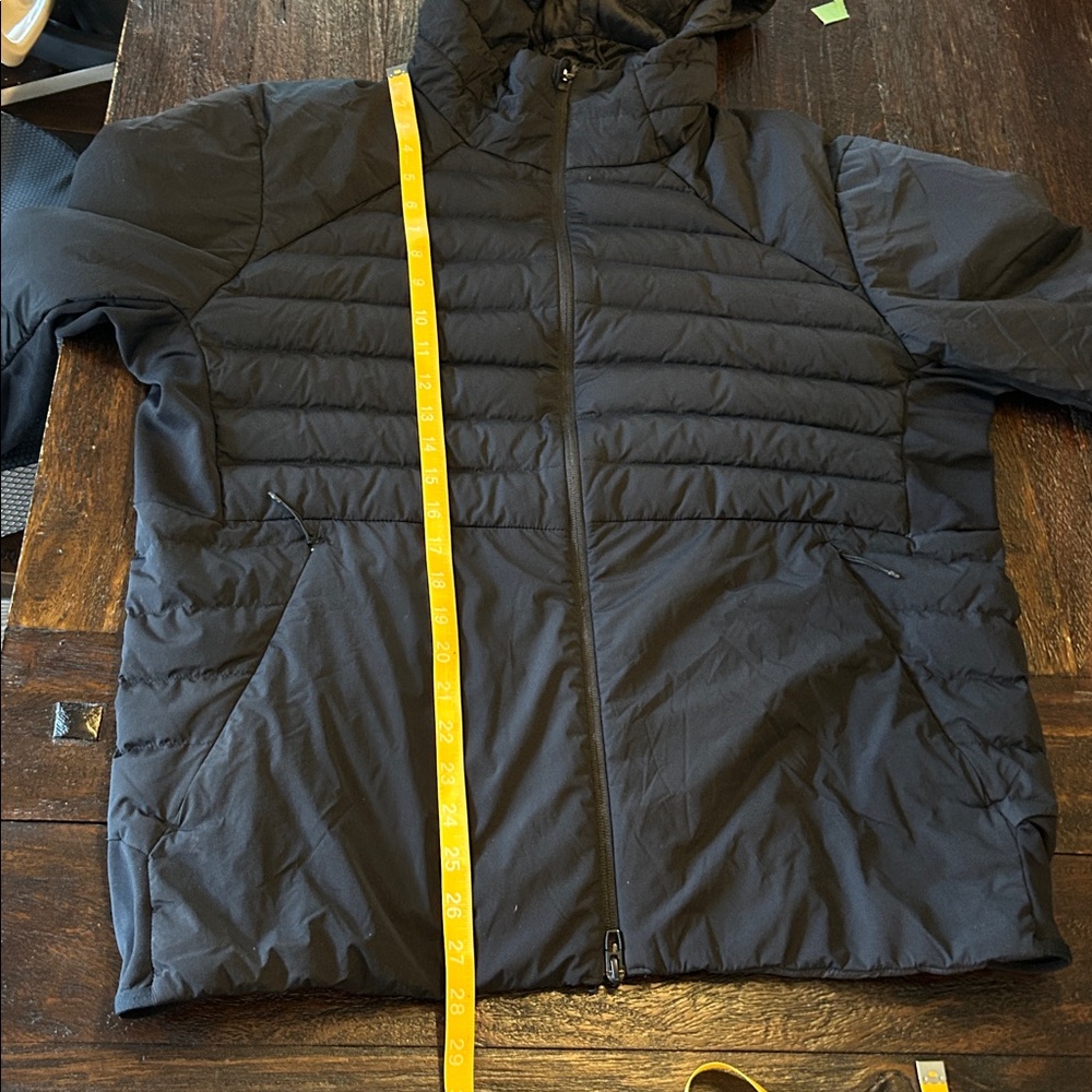 Lululemon Down for It All Black Hoodie Jacket- Extra Large - Picture 14 of 15